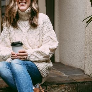 Vintage Fisherman's Sweater | Cream | 100% Wool